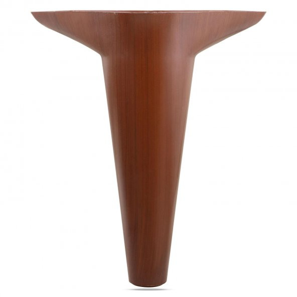 Lüks Mobilya Kanepe Sehpa Puf Koltuk Ayağı 18 cm Kahverengi Ahşap Desenli Baza Ayak - Resim 3