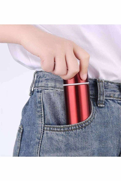 Termos 304 Paslanmaz Çelik Çift Katman 150 Ml Cep Tipi Mini Ufak Termos -523