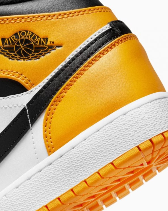 Nike Air Jordan 1 Mid Taxi Black White Git