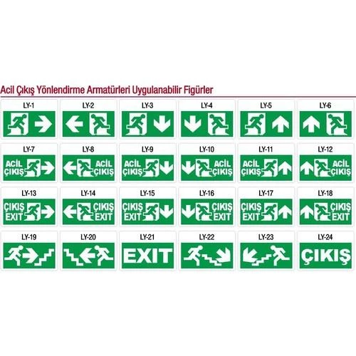 Arsel Starlite AE-01213-L-Dali Acil Çıkış Yönlendirme Armatürü Sürekli ve Kesintide 180 Dak. Yanan 500 Lümen LED - Resim 5
