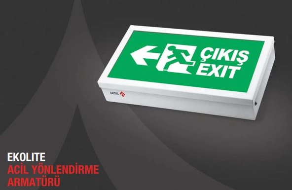 Arsel Ekolite AE-6113-L Acil Çıkış Yönlendirme Armatürü Kesintide 180 Dak. Yanan 20xF LED ürün görseli
