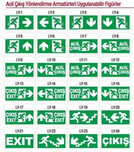 Arsel Sfs Sıva Altı SFS30-3-L-SA Acil Çıkış Yönlendirme Armatürü Sürekli ve Kesintide 180 Dak. Yanan 10xF LED - 4