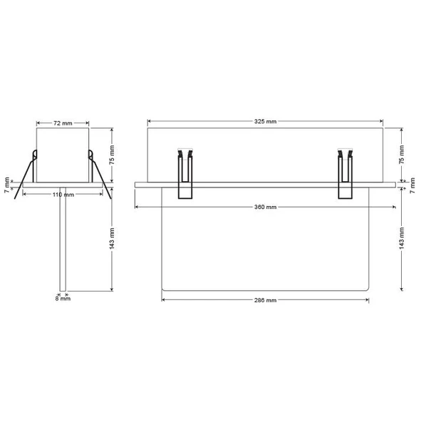 Arsel Arselite Eko AE-2223-L Sıva Altı Acil Çıkış Yönlendirme Armatürü Sürekli ve Kesintide 180 Dak. Yanan 19 LED - 2