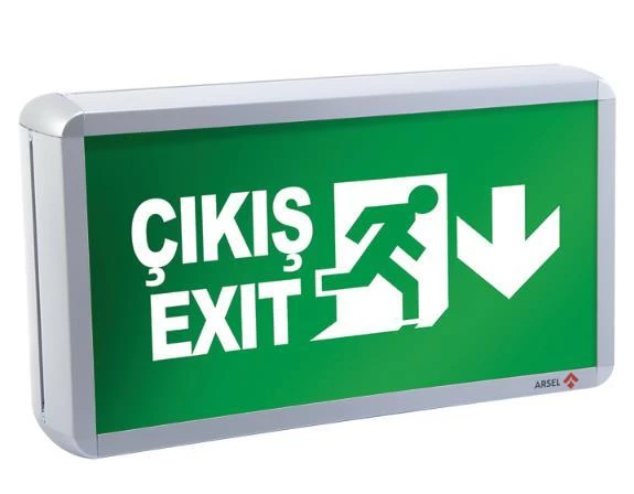 Arsel Dekolite Z Serisi AE50-5211-L(500) Acil Çıkış Yönlendirme Armatürü Sürekli ve Kesintide 60 Dak. Yanan 500 Lümen LED - 2