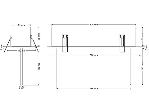 Arsel Dali-Arselite AE-2223-L-DALİ Sıva Altı Acil Çıkış Yönlendirme Armatürü Sürekli ve Kesintide 180 Dak. Yanan 500 Lümen LED - Resim 3