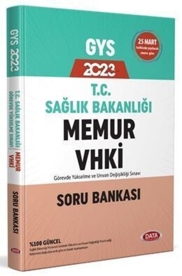 Data Yayınları 2023 T.C. Sağlık Bakanlığı Memur VHKİ Soru Bankası