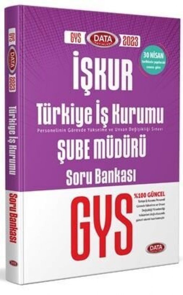 Data Yayınları 2022 GYS İŞKUR Türkiye İş Kurumu Soru Bankası