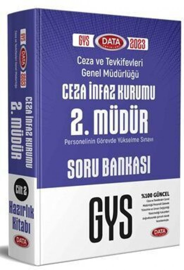 Data 2023 GYS Adalet Bakanlığı Ceza Tevkifevleri Ceza İnfaz Kurumu 2. Müdürlük Soru Bankası