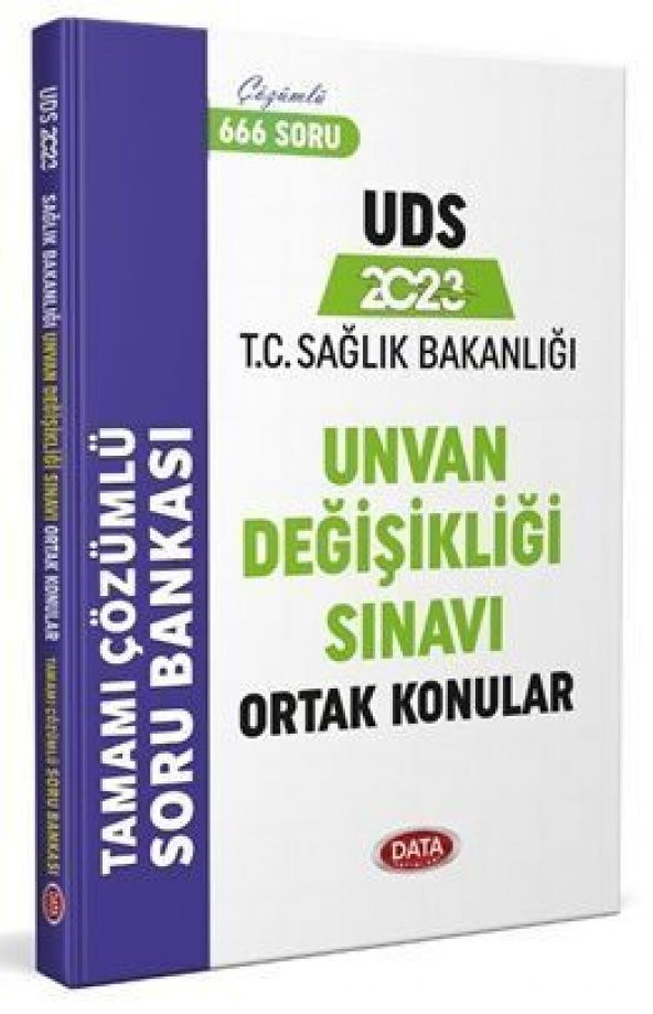 Data Yayınları 2023 UDS Sağlık Bakanlığı Ortak Konular Soru Bankası