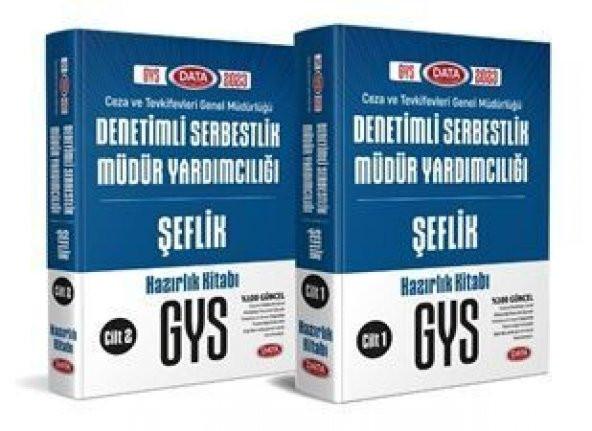 Data Yayınları GYS Ceza ve Tevkifevleri Şeflik ve Denetimli Serbestlik Müdür Yardımcılığı Hazırlık Kitabı