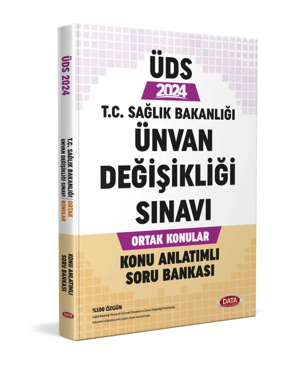 Data 2024 T.C. Sağlık Bakanlığı Unvan Değişikliği Sınavı Ortak Konular Konu Anlatımlı Soru Bankası - 3