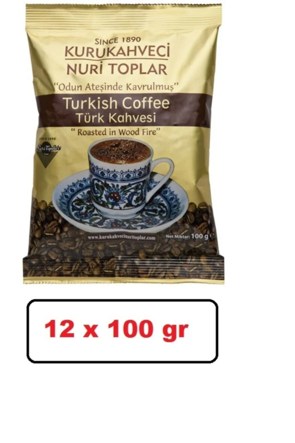 Nuri Toplar Türk Kahvesi Folyo 12x100gr