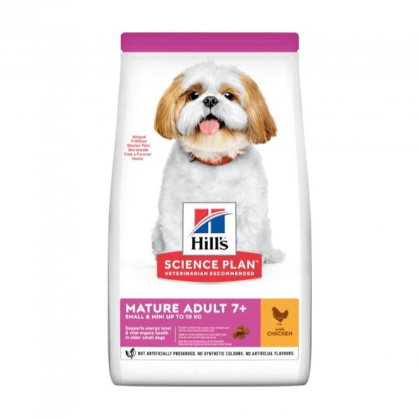 Hills Tavuklu +7  Small-Mini Yaşlı Kuru Köpek Maması 1.5 Kg