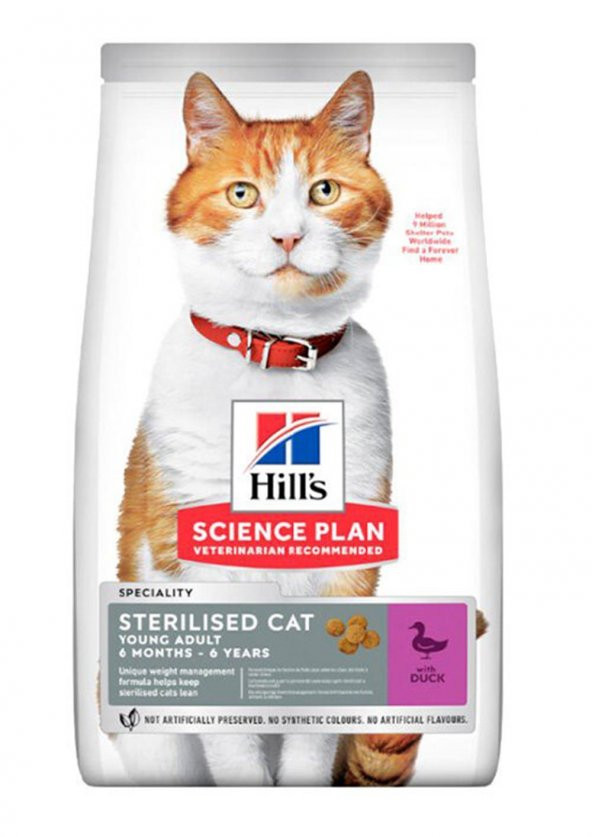 Hills Young Adult Ördekli Kısırlaştırılmış Kedi Maması 1,5 Kg