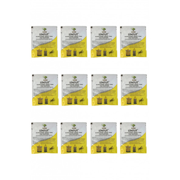 12 adet Sintut Karasinek Tuzağı için Çekici Yem, 300 Gr.