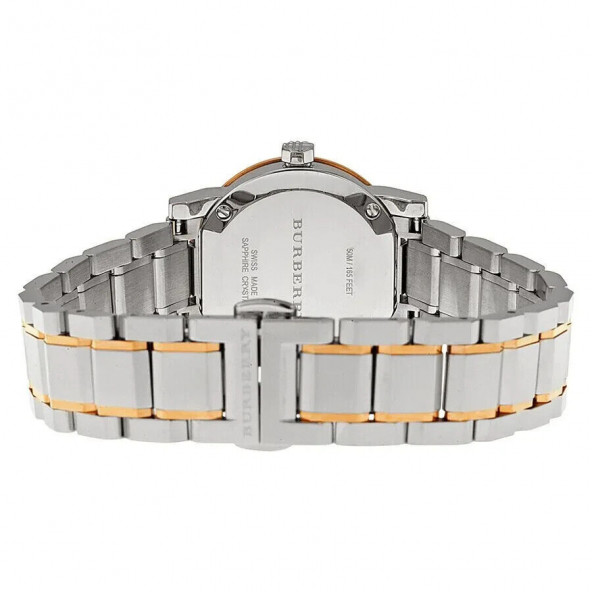 Burberry The City BU9214 Diamond Rose Gold Ve Gümüş Kordonlu Kadın Kol Saat - 3
