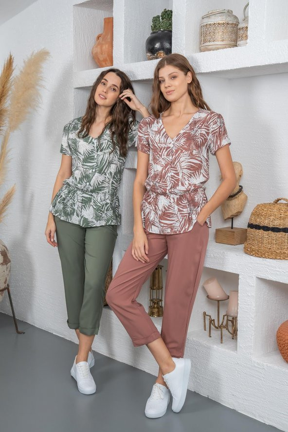 Donwear Homewear Kadın Ev Giyim Yazlık Alt Üst Takım - 2