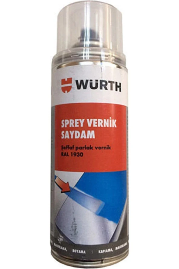 Würth Sprey Oto Vernik Far Jant Kaporta Parlak 400 ml