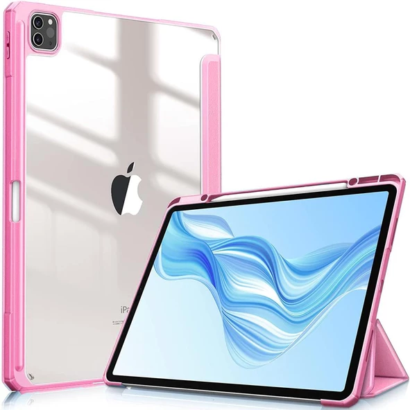 Apple iPad Pro 11 1. 2. Nesil Kılıf Grafiti Şeffaf Kalem Bölmeli A2228-30-31 A2068-13 A1980-34-79 - 2