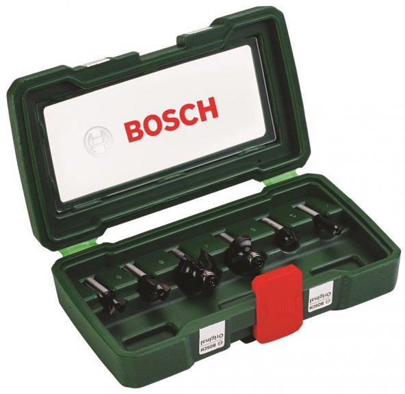 Bosch 2607019463 Ahşap Freze Uç Seti 6 Parça 8 mm Sap