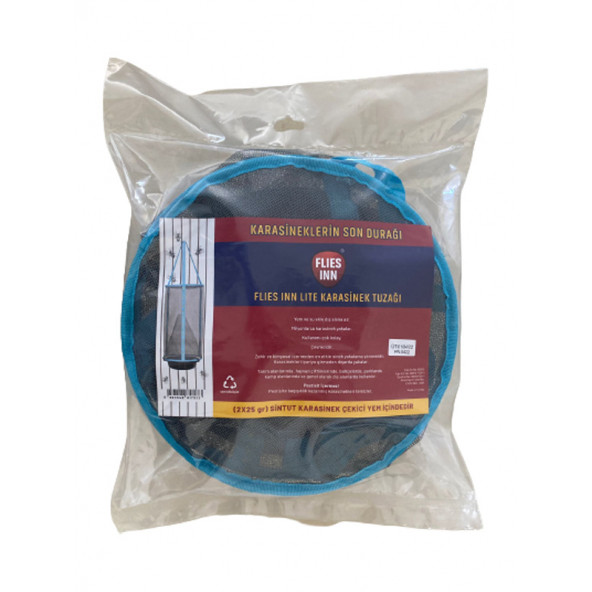6 adet FLIES INN LITE Karasinek Tuzağı + 60 ADET 25GR SİNTUT ÇEKİCİ YEM İLE BİRLİKTE - 2