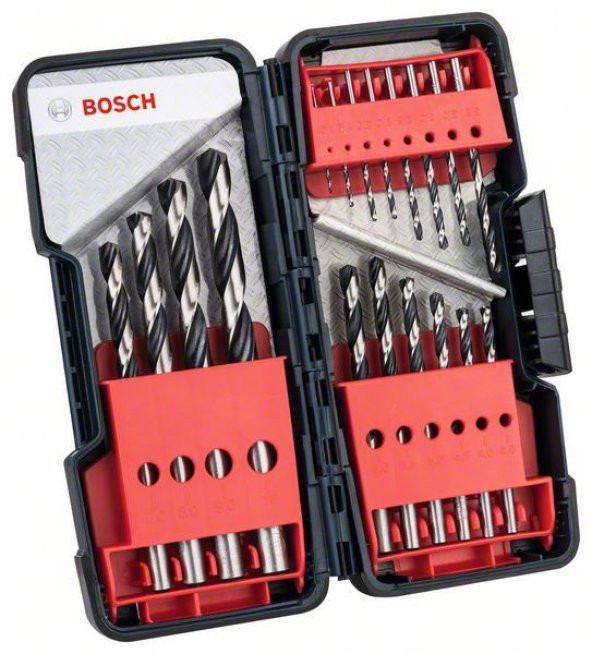 BOSCH 18 Parça HSS-PointTeQ Metal Matkap Uç Setİ