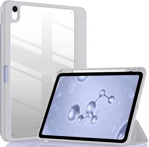 Apple iPad Air 4/5. Nesil 10.9 Kılıf Grafiti Şeffaf Kalem Bölmeli (10.Nesil Değildir) - 12