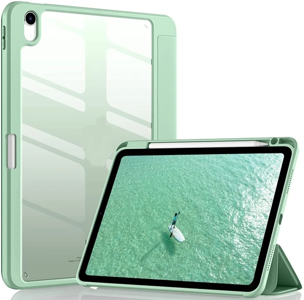 Apple iPad Air 4/5. Nesil 10.9 Kılıf Grafiti Şeffaf Kalem Bölmeli (10.Nesil Değildir) - 3