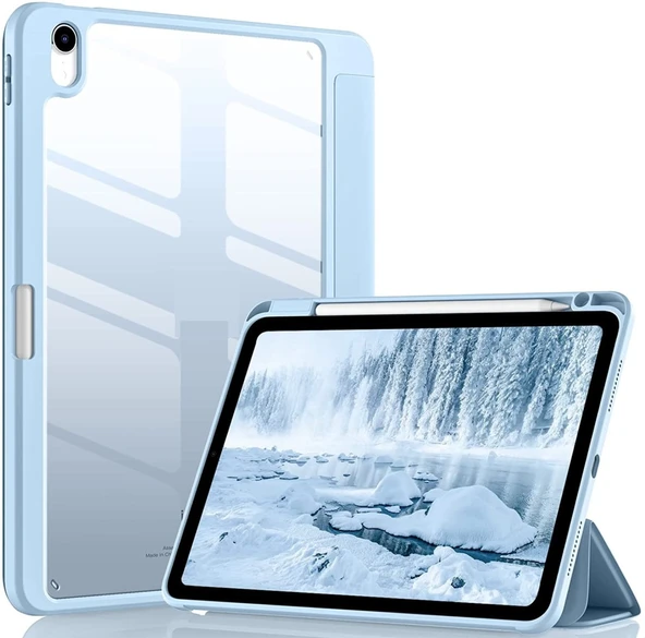 Apple iPad Air 4/5. Nesil 10.9 Kılıf Grafiti Şeffaf Kalem Bölmeli (10.Nesil Değildir) - 10