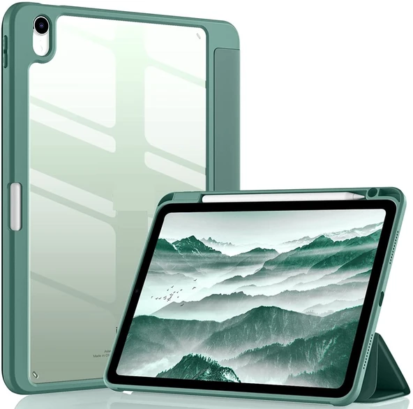 Apple iPad Air 4/5. Nesil 10.9 Kılıf Grafiti Şeffaf Kalem Bölmeli (10.Nesil Değildir) - 7