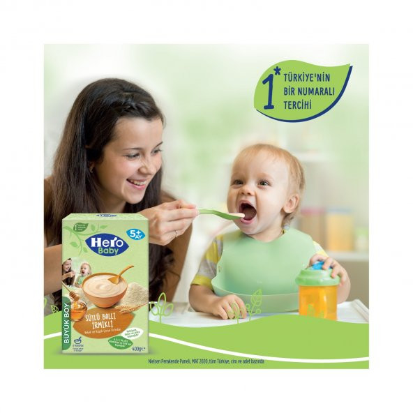 Hero Baby Sütlü Ballı İrmikli Kaşık Mama 400 gr 4'lü Paket - 8