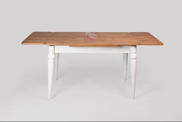 Yanlardan Açılır Yakamoz Masa Antik Çam Topkapı Ayak - 3