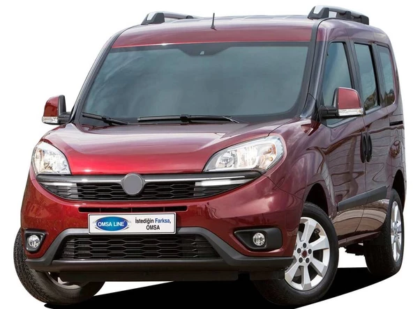OMSA Fiat Doblo 2 Siyah Krom Gündüz Farı Led'li Abs 2015-2021 Arası - 4