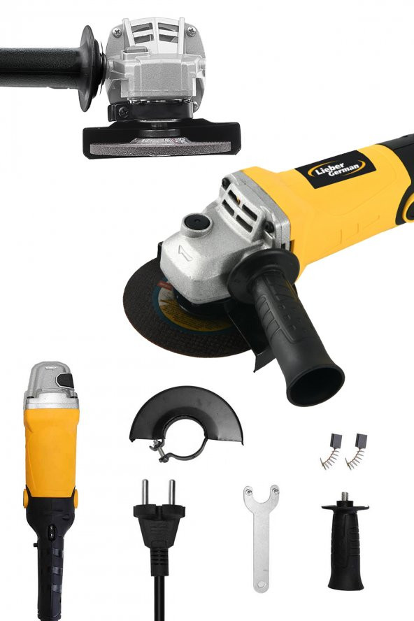 Lieber German Teknoloji Bakır Sargılı 1500 W 115 Mm Devir Ayarlı Spiral Avuç Içi Kesme Ve Taşlama Makinası - 2