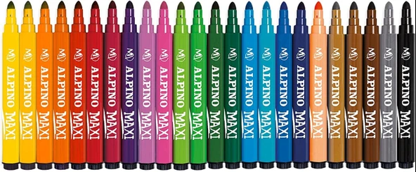 Alpino Maxi 24'lü Jumbo Keçeli Kalem / AR000007N - Resim 2