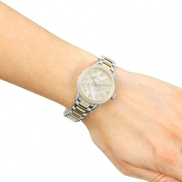 Burberry BU10118 Klasik 32mm GOLD SILVER Kadın Kol Saati - 3
