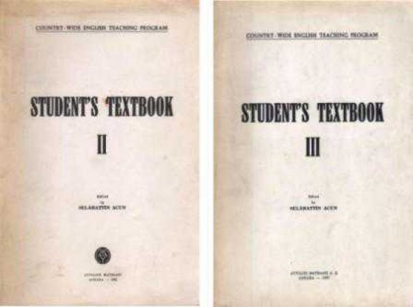 Country - Wide English Teaching Program Student's Textbook II + III (Two Book Set) - 1965 Yılı İlk Baskısı