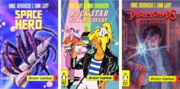 Rock Star New Discovery + Space Hero + Diamonds Speel Danger ((Adventure Gamebooks Series 1 - 2 - 3) / 3 Book Set