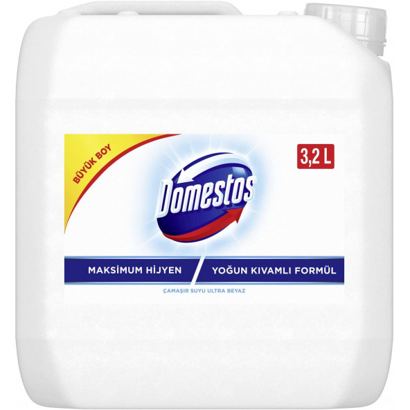 domestos çamaşır suyu 3240 ml ultra beyaz - 1
