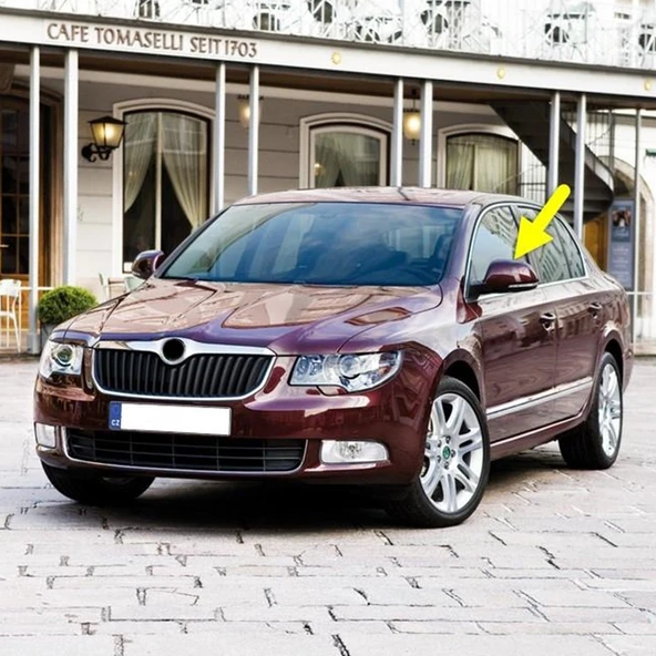 Skoda Superb 2009-2013 Sol Dış Dikiz Aynası Kapağı 3T0857537