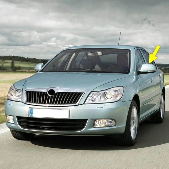 Skoda Octavia A6 2009-2012 Sol Dış Dikiz Aynası Kapağı 3T0857537