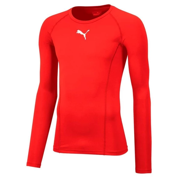 Puma Erkek Uzun Kollu Tişört Liga Baselayer 65592001 KIRMIZI - 2