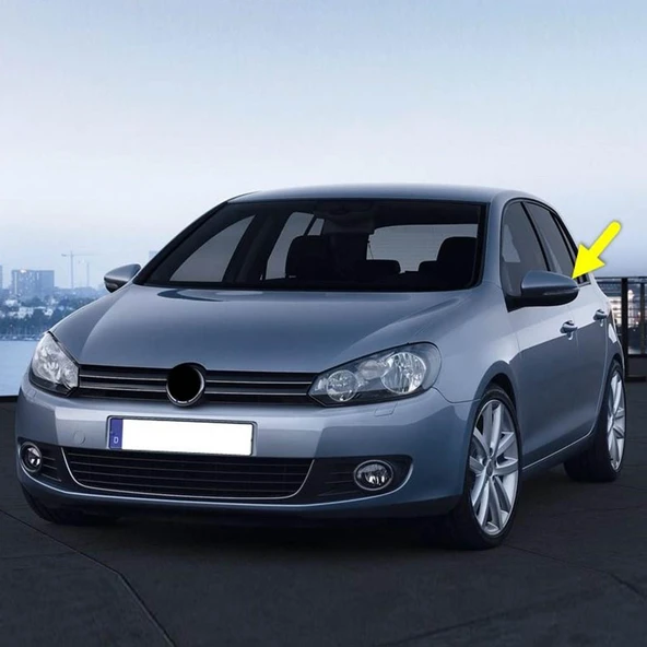 VW Golf 6 2009-2012 Sol Dış Dikiz Aynası Kapağı 5K0857537