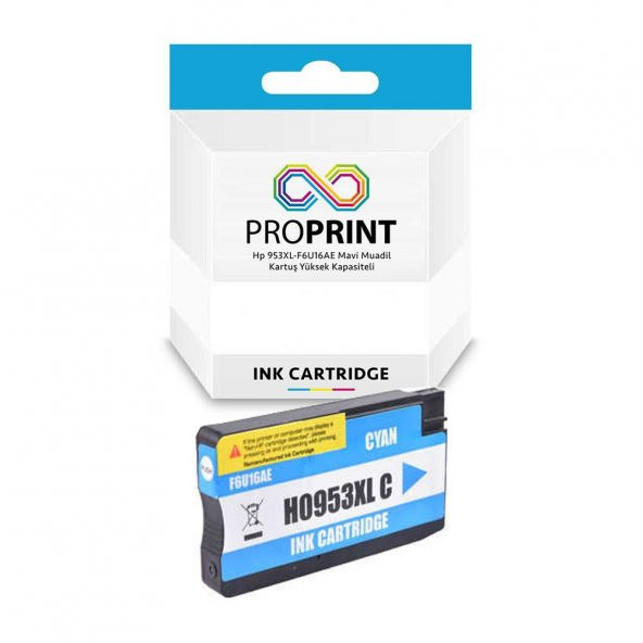 TKPrint 953XL-F6U16AE 1.600 Sayfa Mavi Muadil Kartuş - 8718-8719 - 1