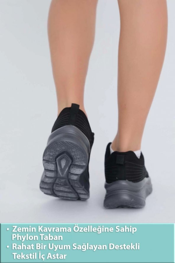 Supermark North Of Wild Rio Anorak Ultra Comfort Kadın Günlük & Koşu Siyah Spor Ayakkabı 45006 - 3