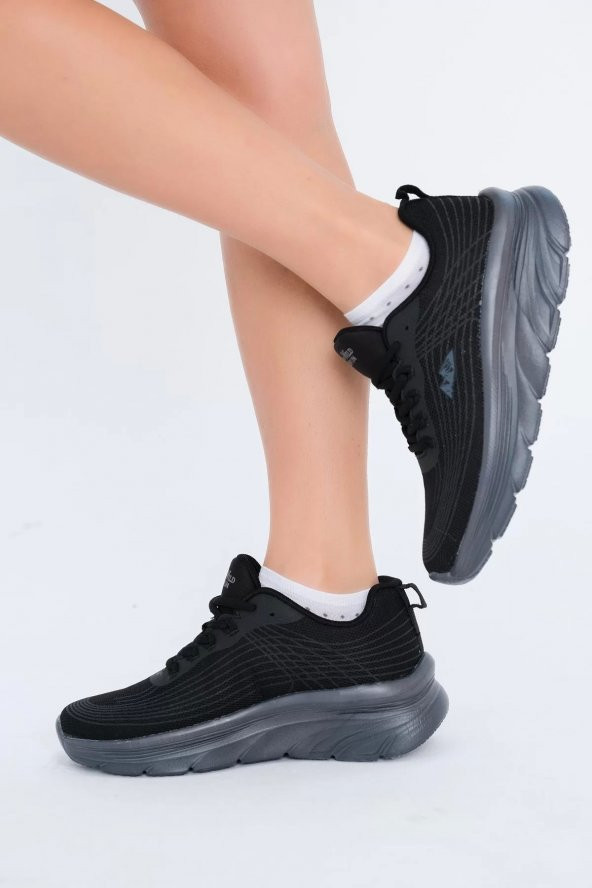 Supermark North Of Wild Rio Anorak Ultra Comfort Kadın Günlük & Koşu Siyah Spor Ayakkabı 45006 - 4