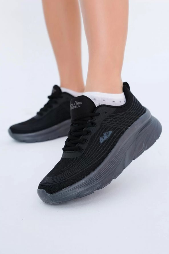 Supermark North Of Wild Rio Anorak Ultra Comfort Kadın Günlük & Koşu Siyah Spor Ayakkabı 45006 - 5