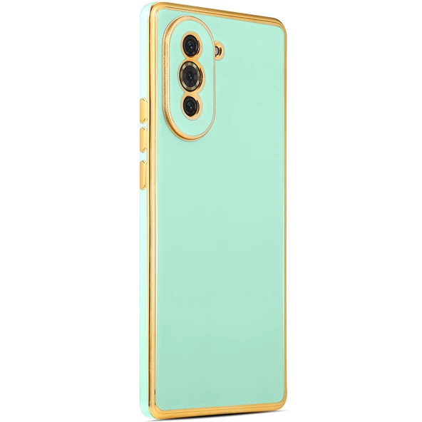 Huawei Nova 10 Pro Kılıf Zore Bark Kapak Lyon Tech  Açık Yeşil