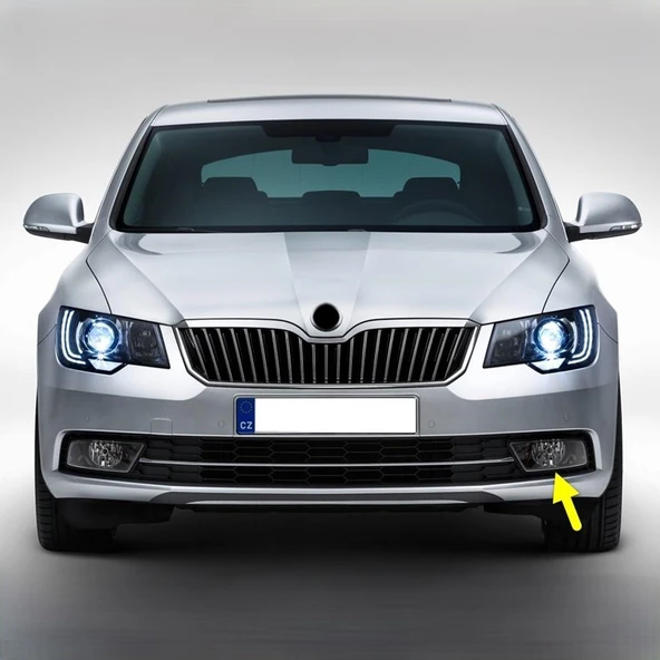Skoda Superb 2 2014-2015 Ön Sol Sis Farı Çerçevesi 3T0807681