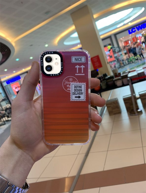 İphone 14 Pro - Hologramlı - Çok Renkli - Summer Cover - Resim 8